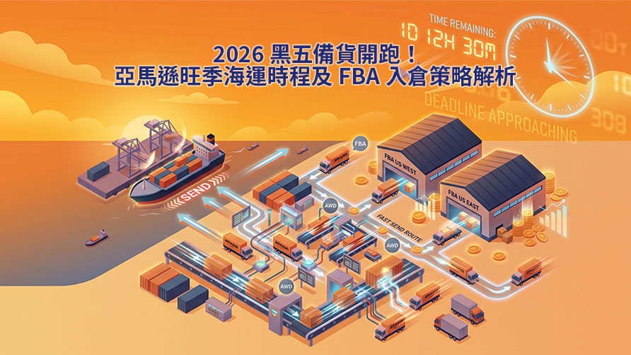 2026 黑五備貨開跑！亞馬遜旺季海運時程及FBA入倉策略解析