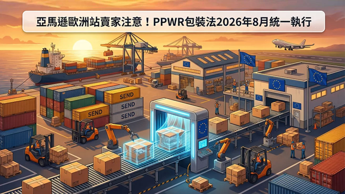 亞馬遜歐洲站賣家注意囉! PPWR包裝法2026年8月統一執行！