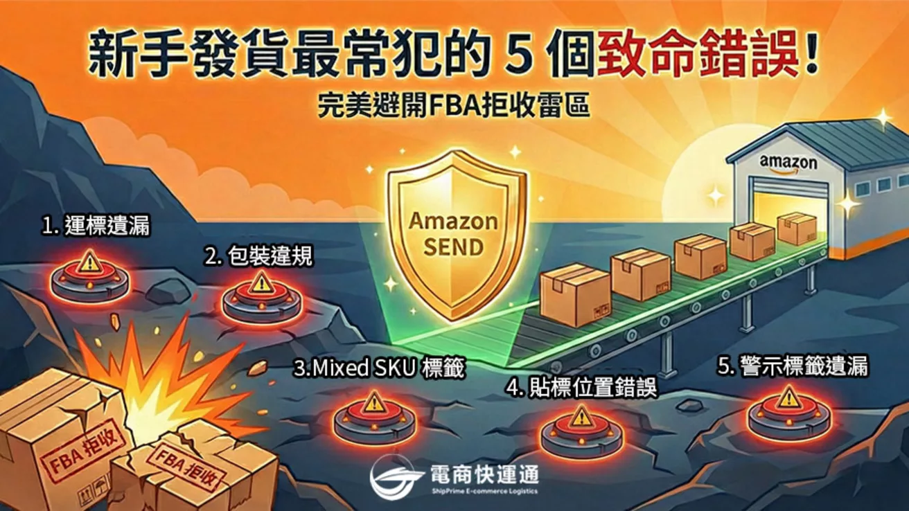 新手發貨最常犯的 5 個致命錯誤！教你如何避開 FBA 拒收雷區
