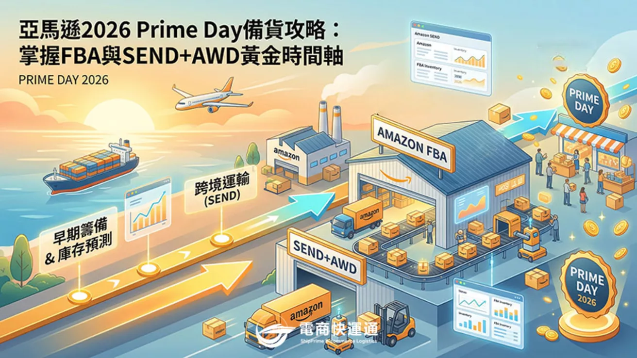 亞馬遜2026 Prime Day備貨攻略：掌握FBA與SEND+AWD黃金時間軸